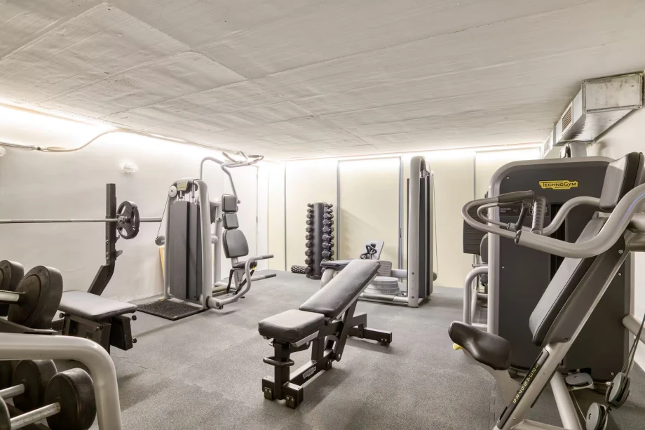 Well-equipped private gym