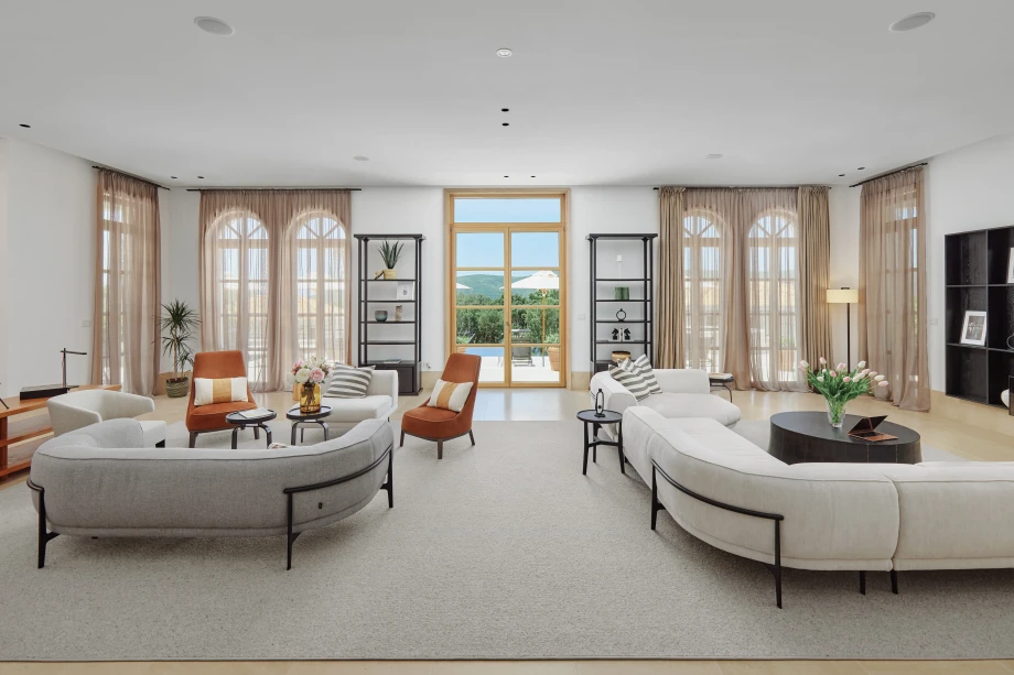 Spacious Living Room Interior at Villa Gran Palacio