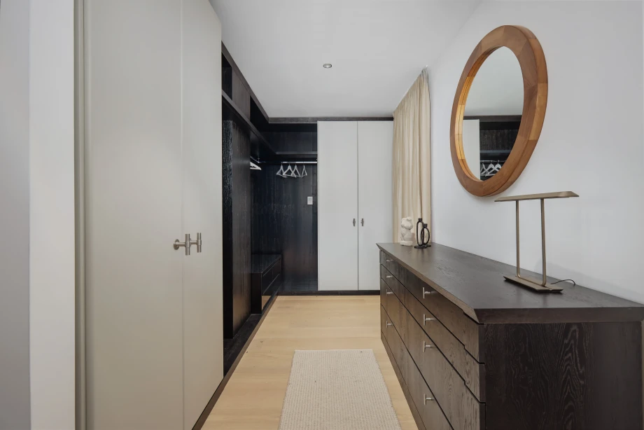 Villa Gran Palacio Walk-In Wardrobe with Built-In Shelving and Storage