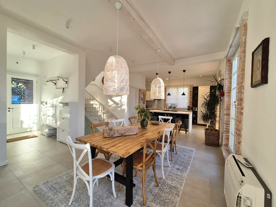 Interior view of villa dining zone