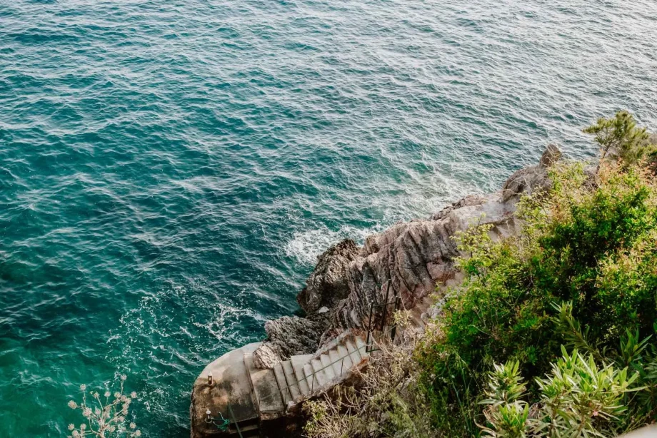 Private dock at Villa Cliffside Royal Estate with direct sea access