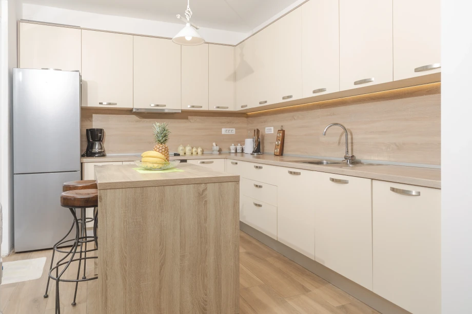 A fully equipped modern kitchen