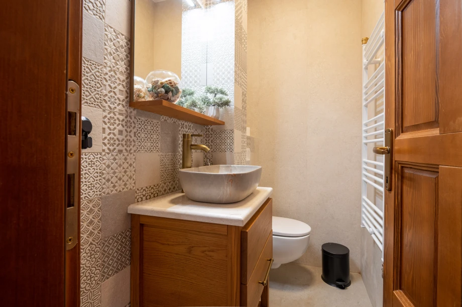 Stylish Bathroom Area at Villa Calista Cove with Modern Interior Design