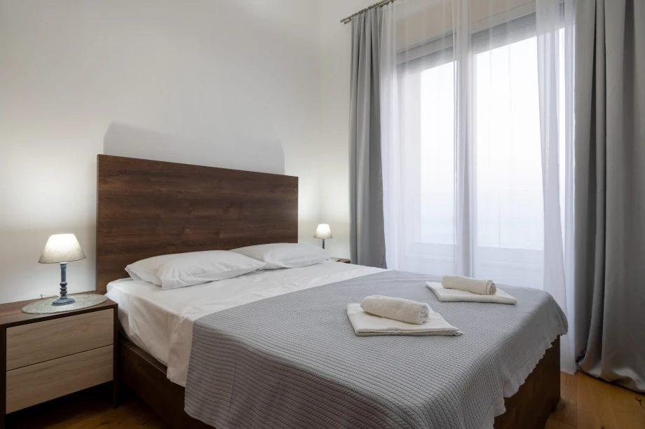 Stylish King Bed Presentation at Villa Calista Cove Bedroom