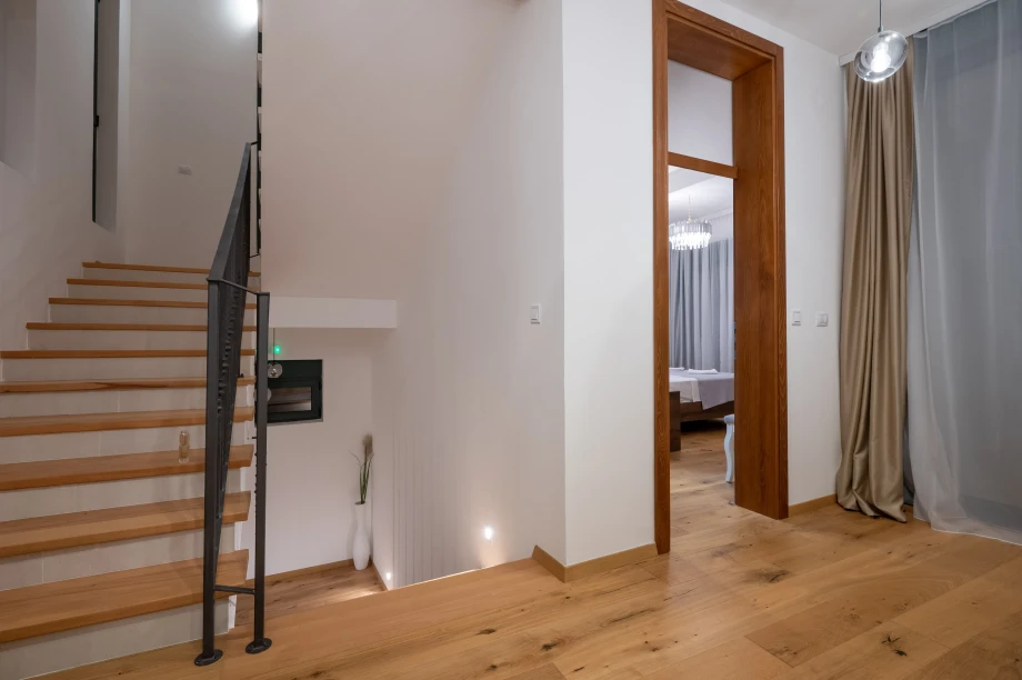 Modern Staircase Design at Villa Calista Cove with Elegant Interior Flow