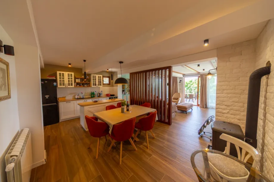 Dining Room Connected to Hallway at Villa Gardenia 1 Interior Layout