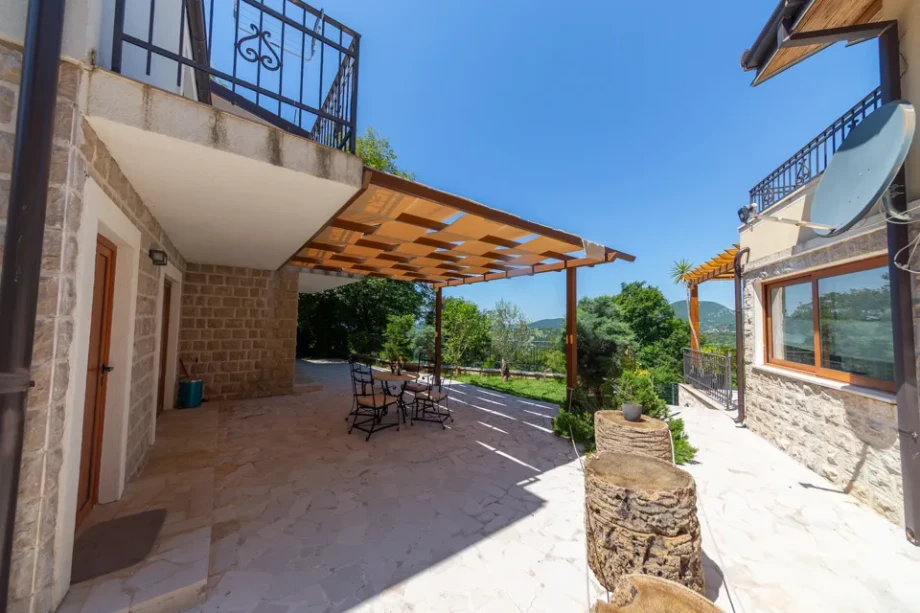 Furnished Terrace Seating Area at Villa Gardenia 2