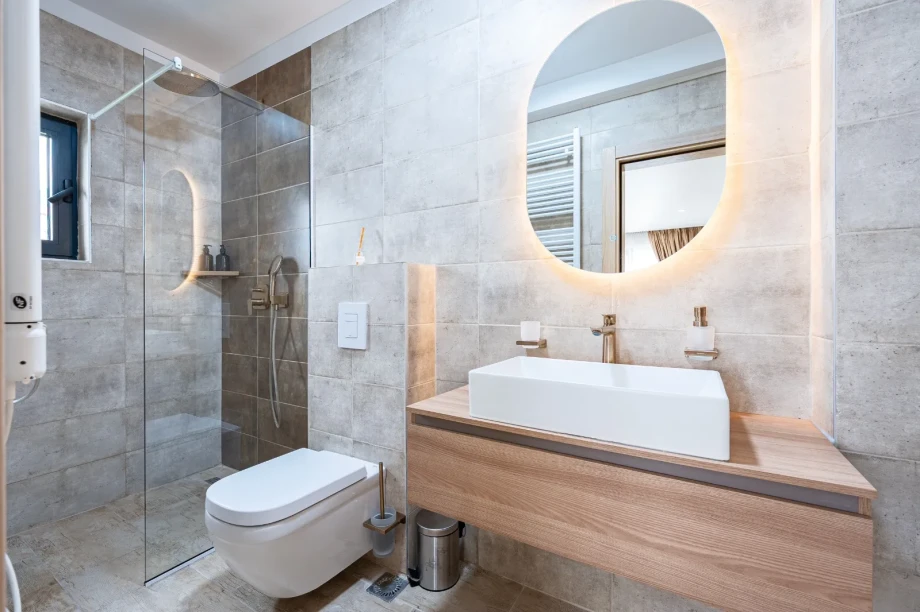 Luxury Ensuite Bathroom with Walk-In Shower | Villa Calma Montenegro