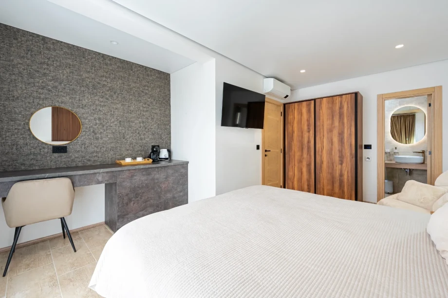 Contemporary Master Bedroom with Private Sitting Area | Villa Calma Montenegro