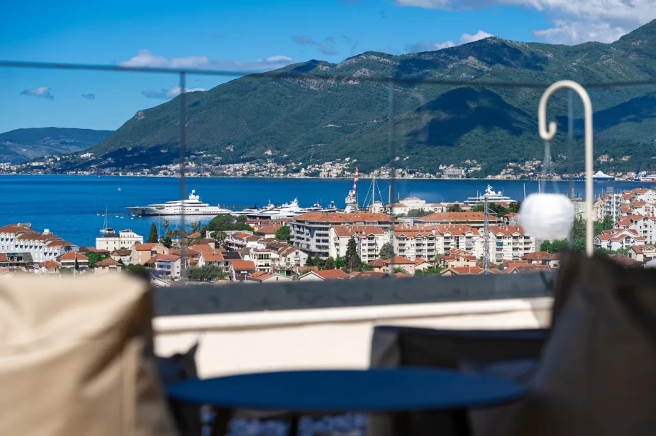 Terrace View Over Porto Montenegro Marina | Villa Calma Montenegro