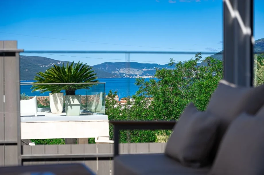 Panoramic Terrace View with Luxury Coastal Setting | Villa Calma Montenegro