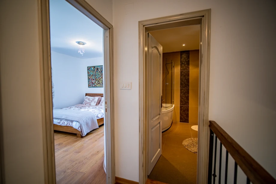 Spacious Built-In Wardrobe in Modern Montenegro Villa Bedroom