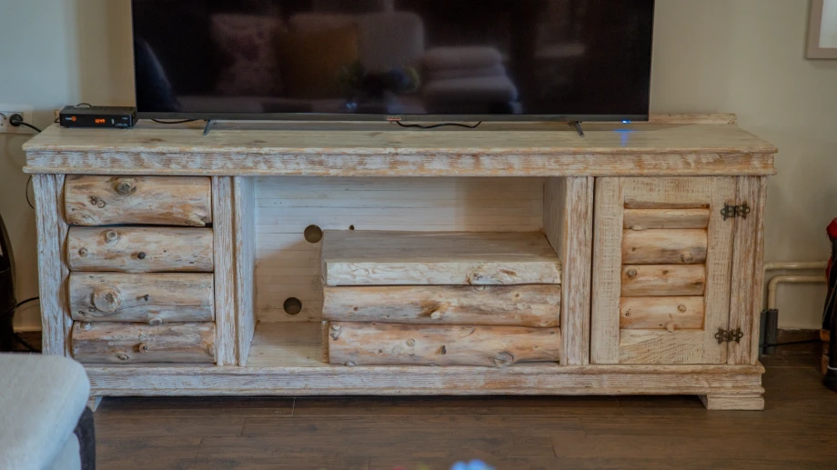 Modern Wooden Console Cabinets in Luxury Villa Interior