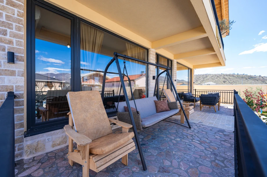 Outdoor Lounge Furniture at Villa Armonia with Elegant Terrace Ambience