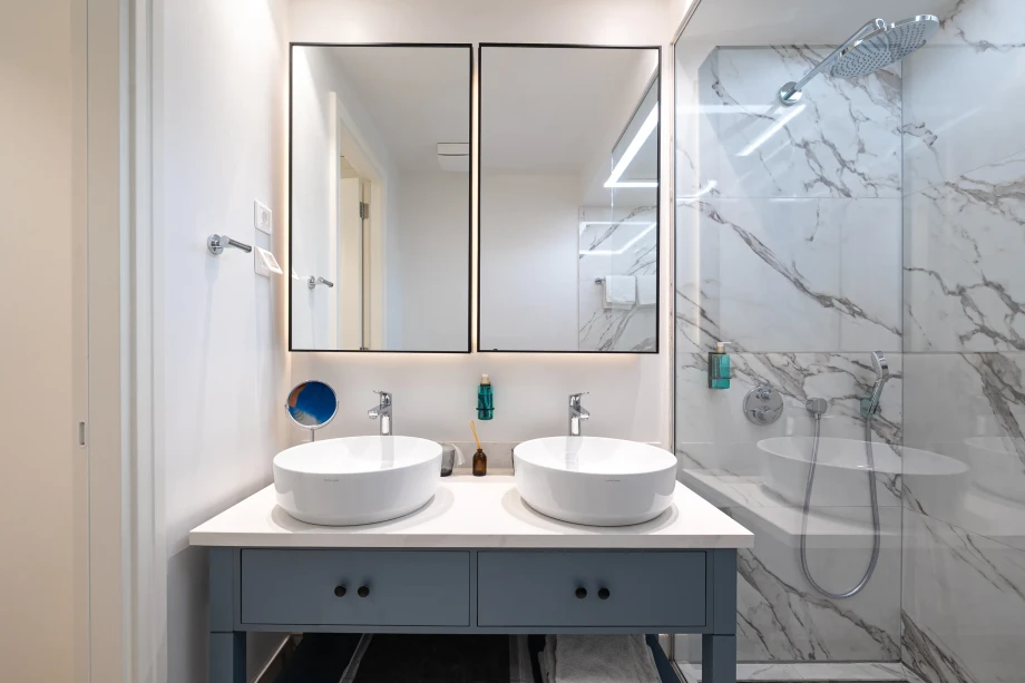Contemporary Bathroom Finishes at Coastal Elegance Residences