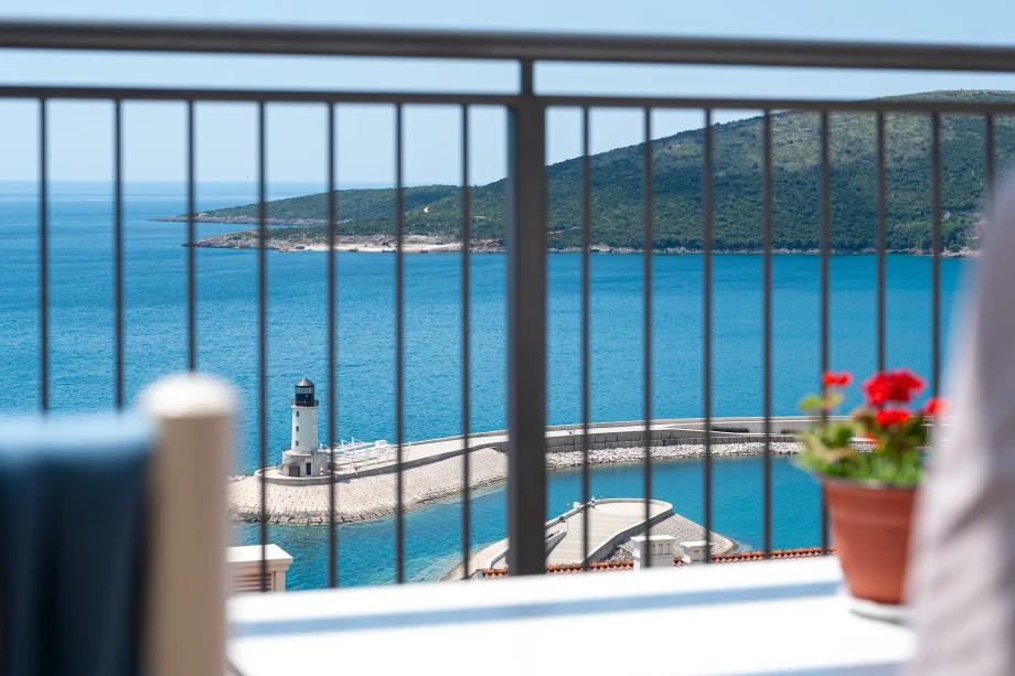Adriatic Sea View from the Terrace at Coastal Elegance Residence