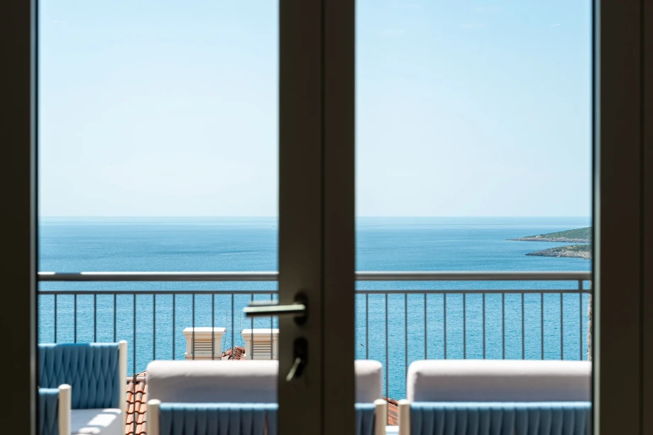 Scenic Coastal Outlook Through the Window at Coastal Elegance Residence