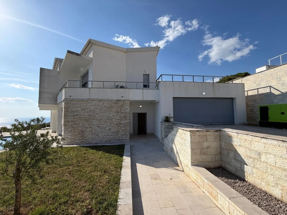 Stone Walkway Through Villa Celestia's Outdoor Spaces