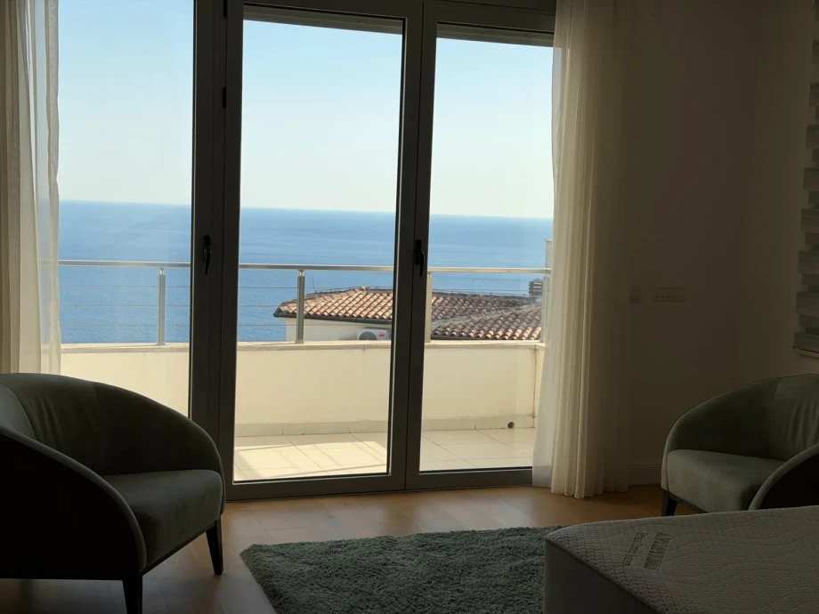 Bedroom with Private Terrace Access at Villa Celestia