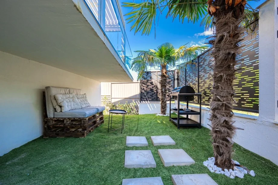 Outdoor barbecue area