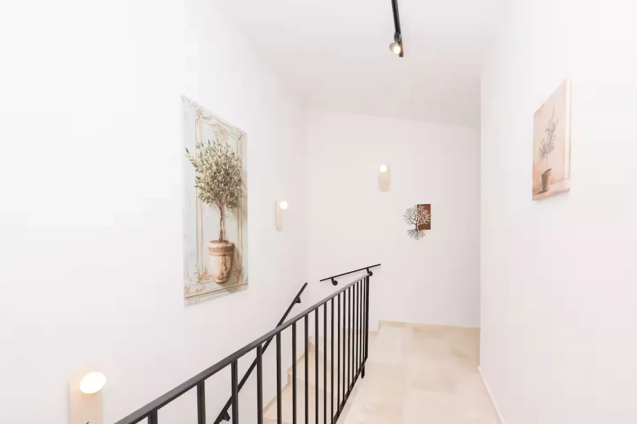 Contemporary Hallway at Villa Rametto
