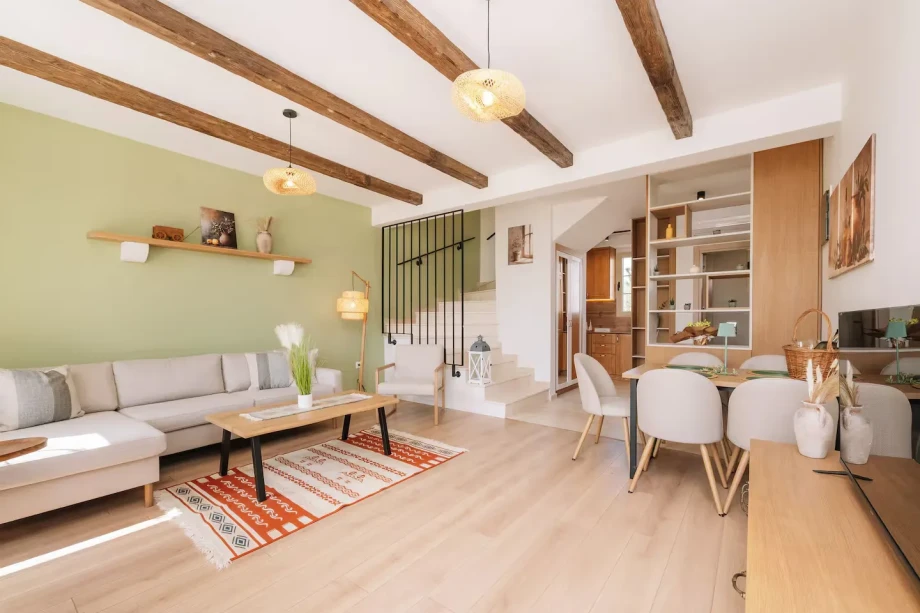 Spacious Living Room at Villa Rametto