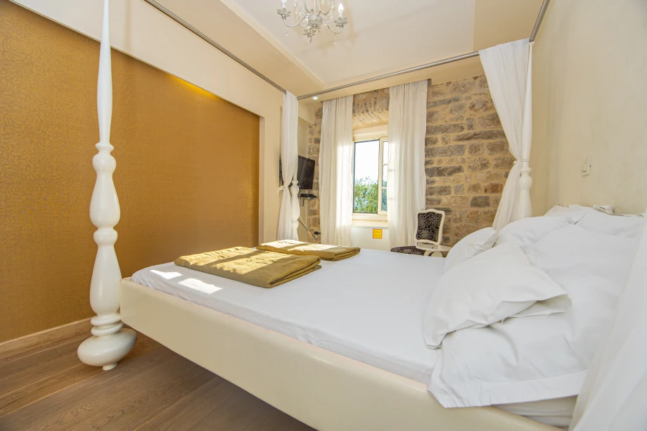 Elegant King Size Bedroom | Stone House Seafront Villa