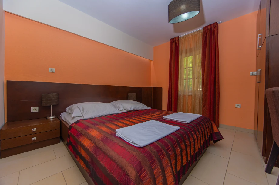 King Size Bedroom with Window | Stone House Seafront Villa