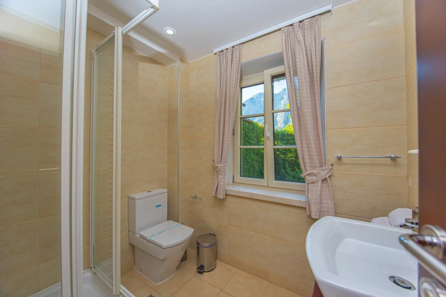 Modern Bathroom Shower Area | Stone House Seafront Villa