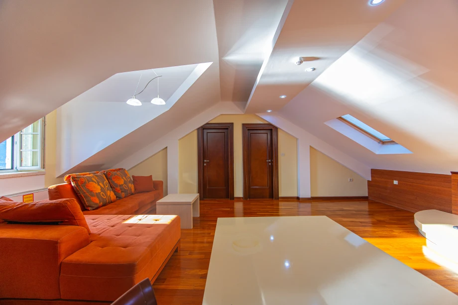 Spacious Rooftop Living Room | Stone House Seafront Villa