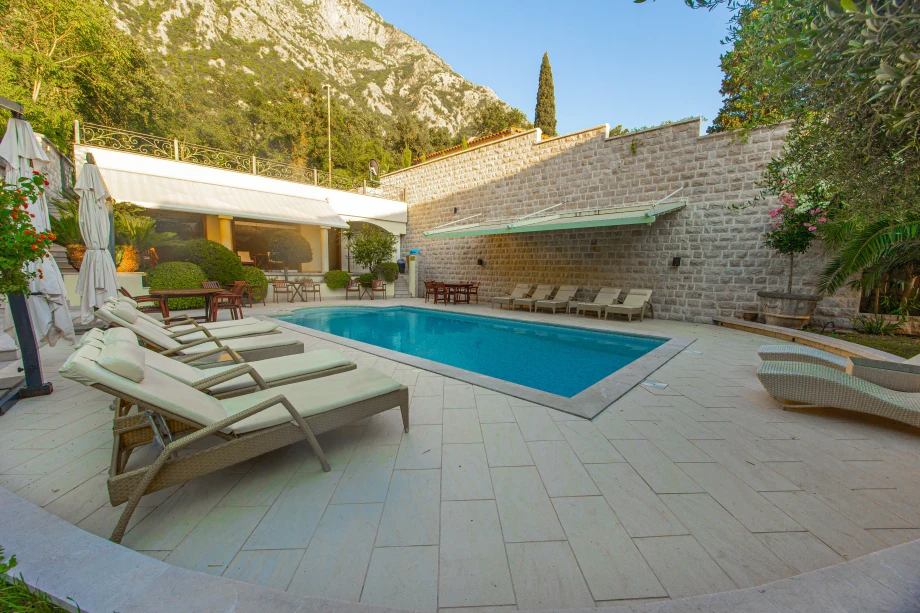 Private Pool View | Stone House Seafront Villa