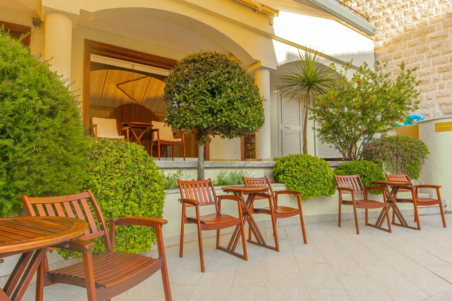Outdoor Relaxation Area | Stone House Seafront Villa