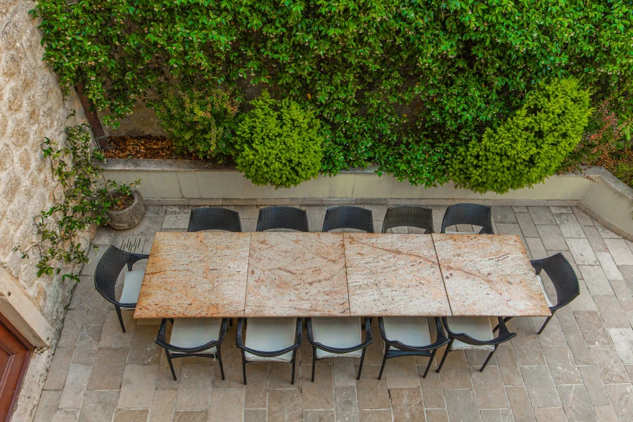 Elegant Outdoor Dining Setting | Stone House Seafront Villa