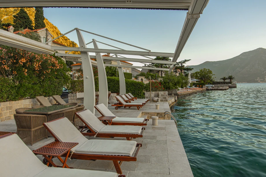 Private Dock with Sun Loungers | Stone House Seafront Villa