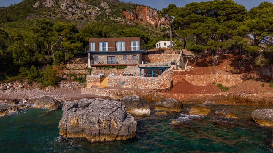 Distant View of Canvas Coast Villa