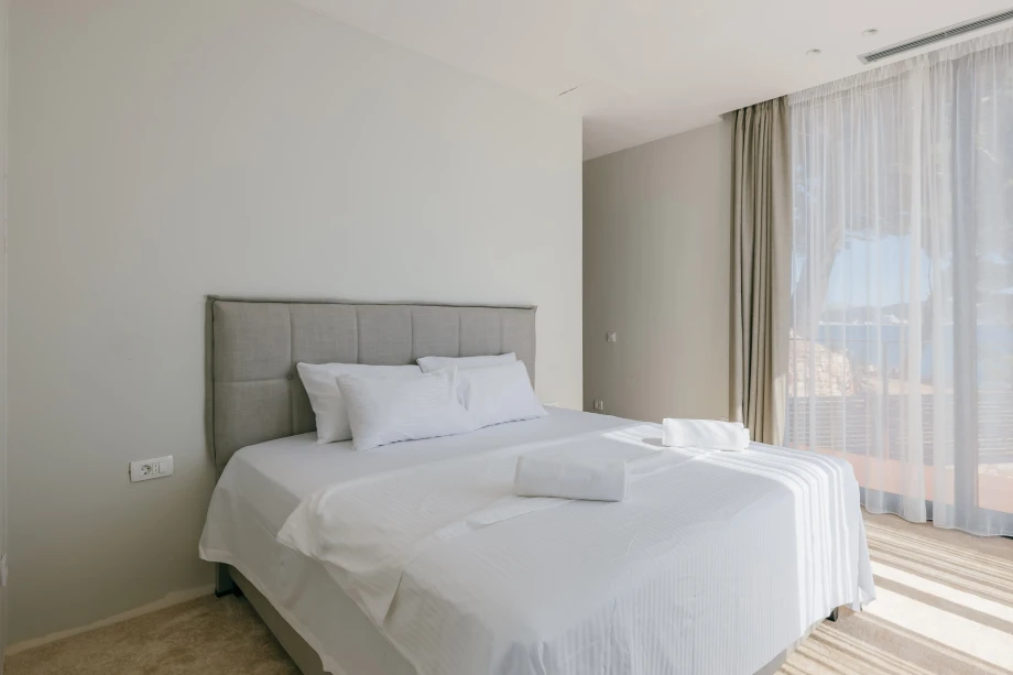 Modern Bedroom at Canvas Coast Villa